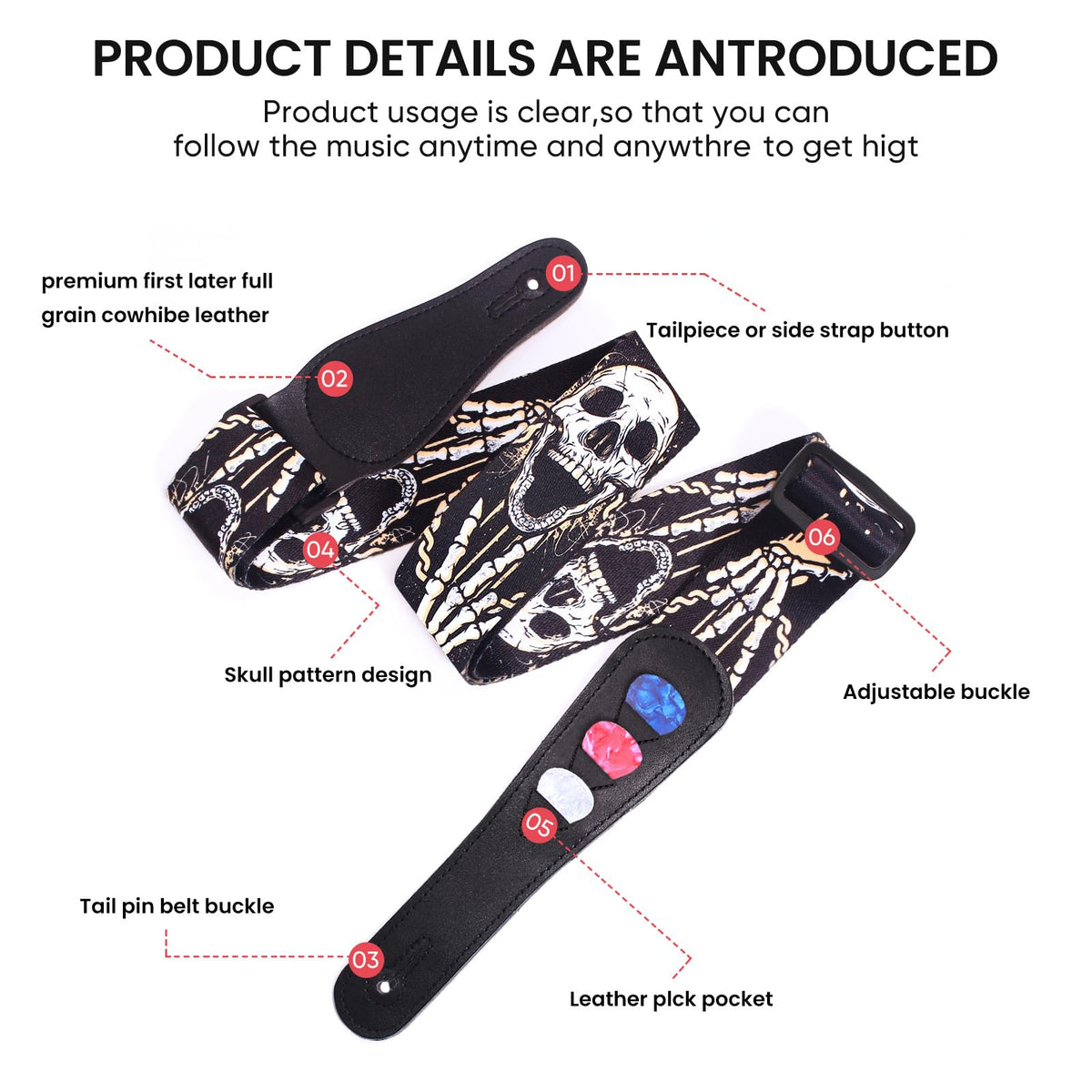 Guitar Strap Set B85341