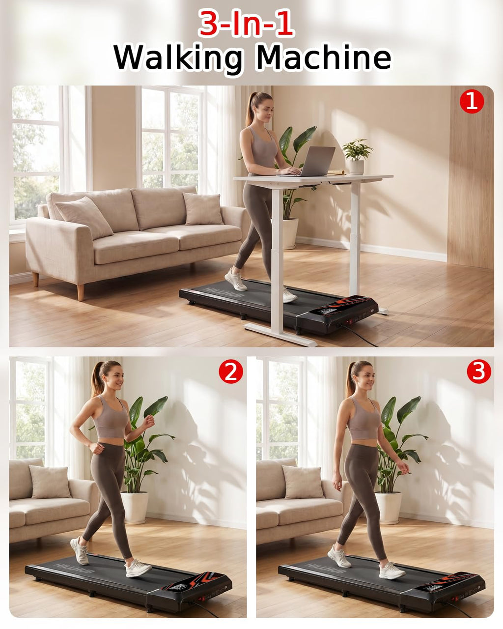 2.5HP Treadmill with Handle Bar Q81639