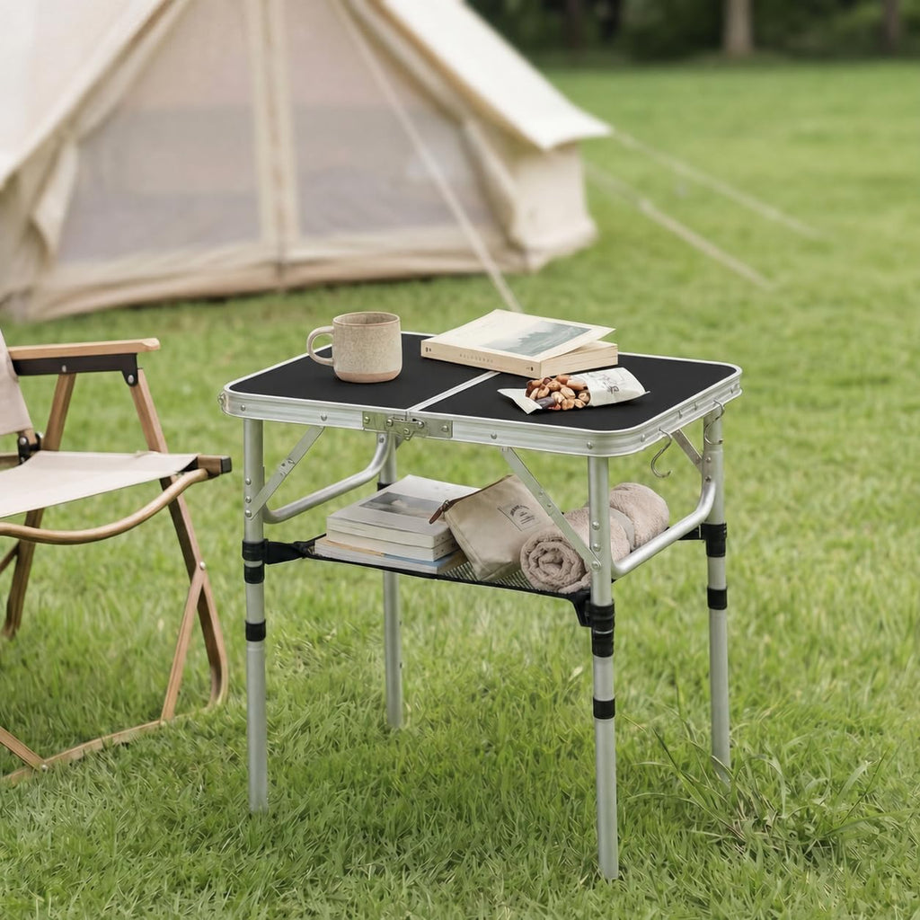 Small Folding Table 2ft with Mesh Holder F13196