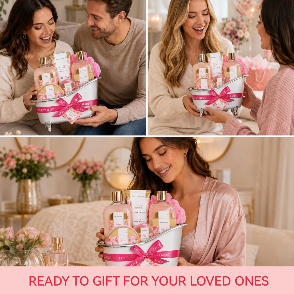 8 Pcs Rose Spa Gift Set X425