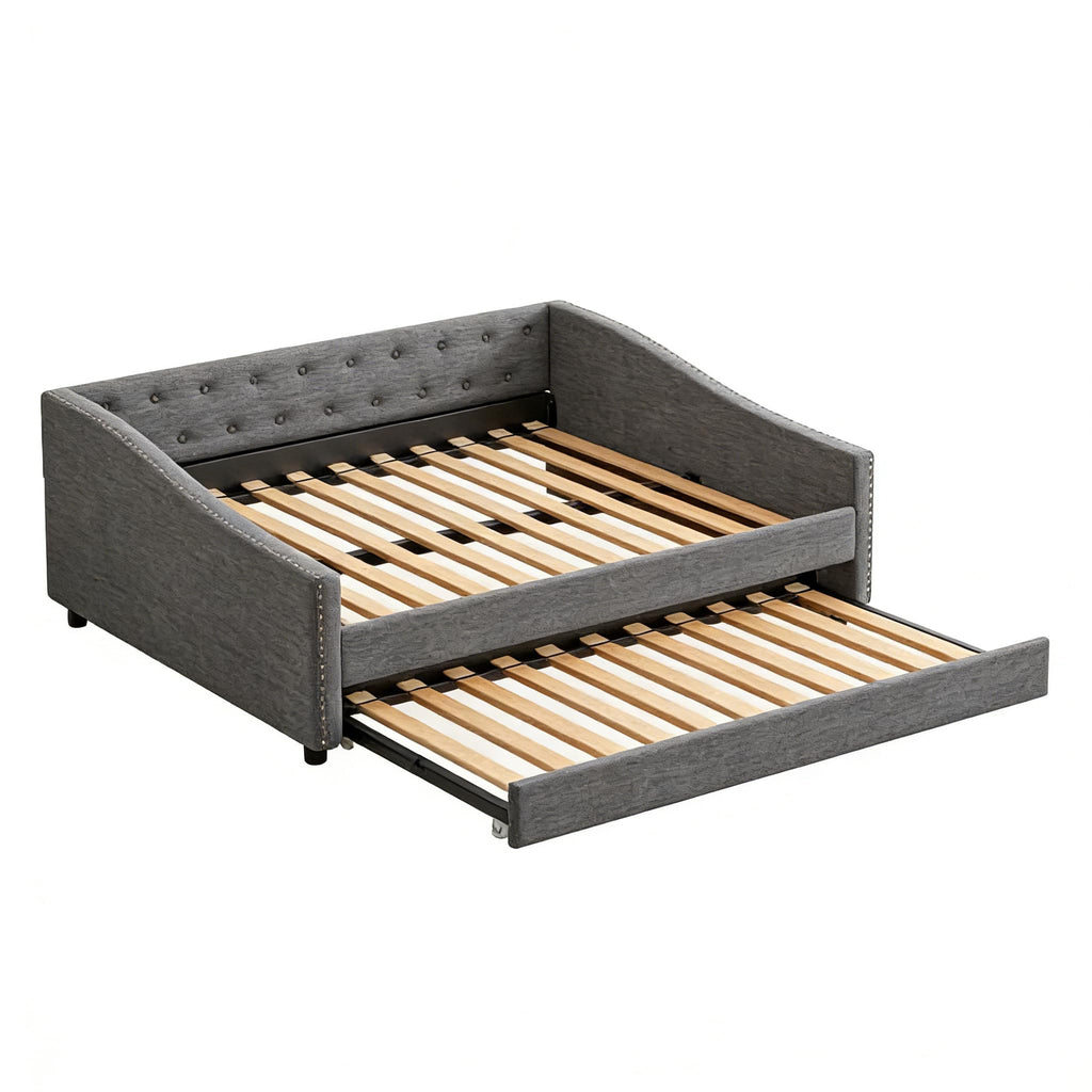 Full Size Upholstered Daybed with Trundle A6819