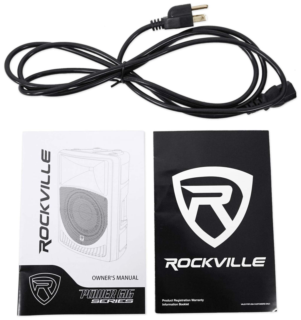 8" Powered PA Speaker System 2-Pack H190