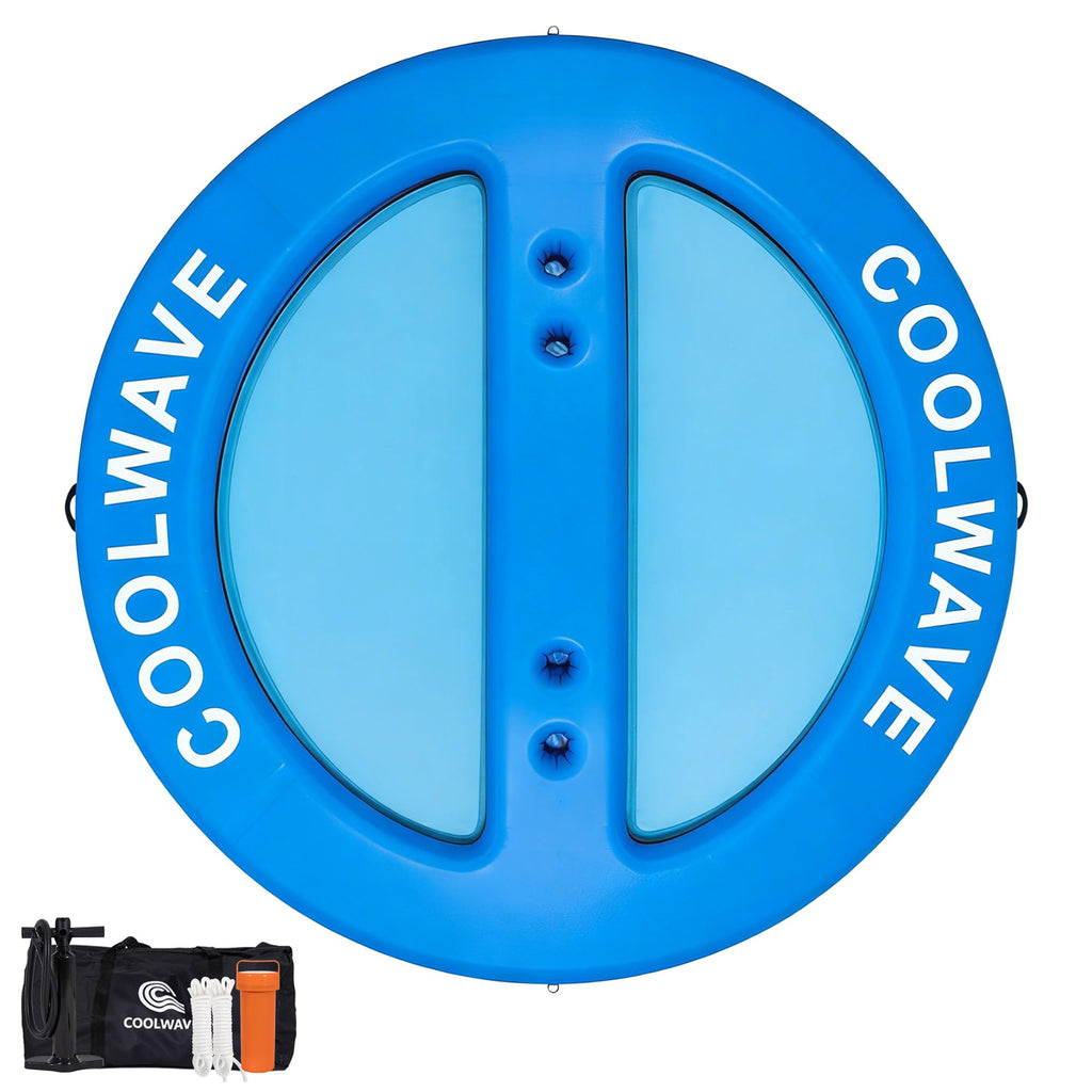 Inflatable Water Hammock with Cup Holders A286597