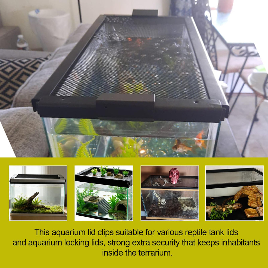 Heavy Duty Screen Clips for Reptile Terrarium Covers I3761