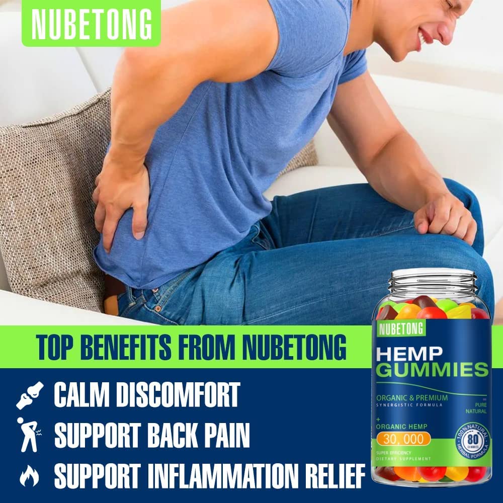 Organic Hemp Gummies Supplement 2 Packs Q337223