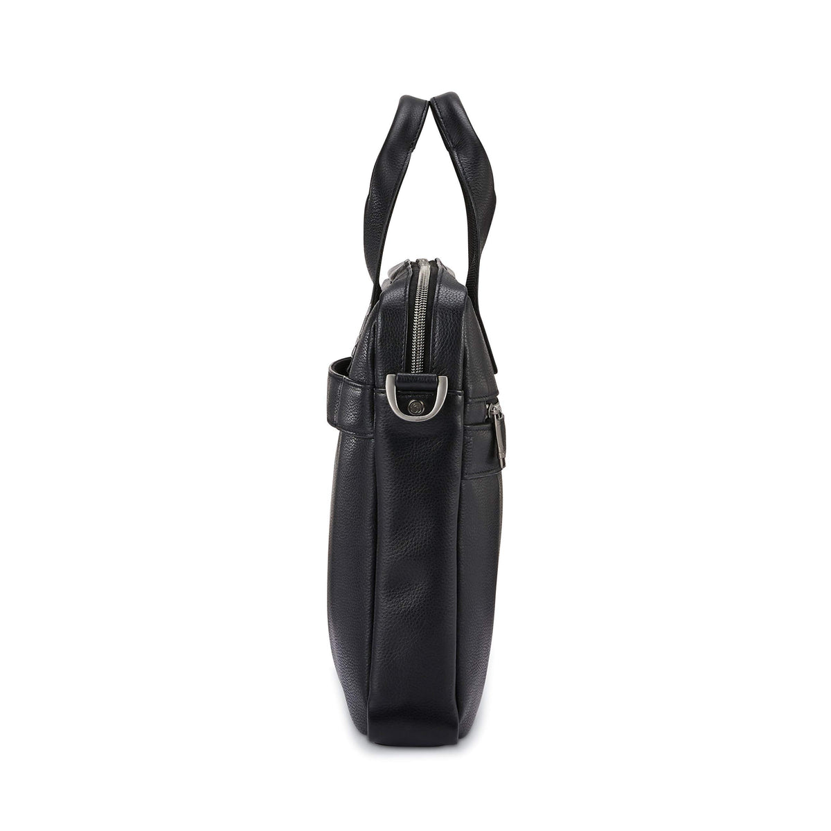 Black Leather Slim Brief D709309