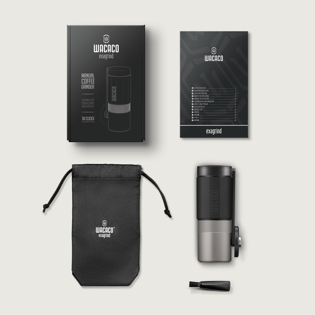 Manual 38mm Stainless Steel Conical Burr Coffee Grinder L933