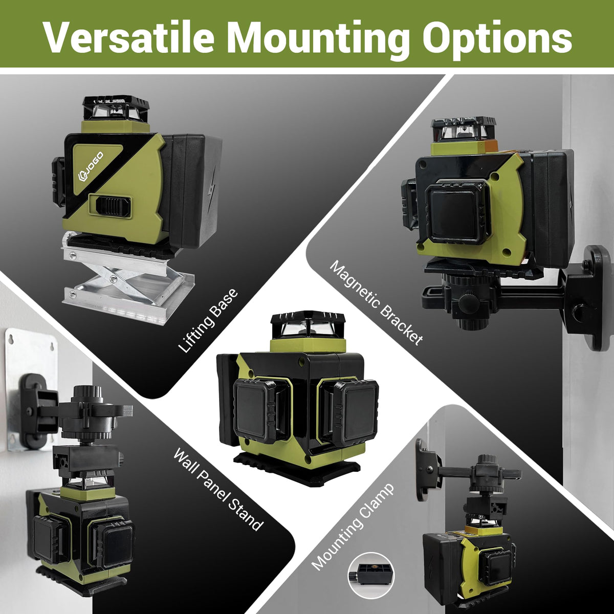 360 Self Leveling Green Laser Level with Magnetic Stand J5956