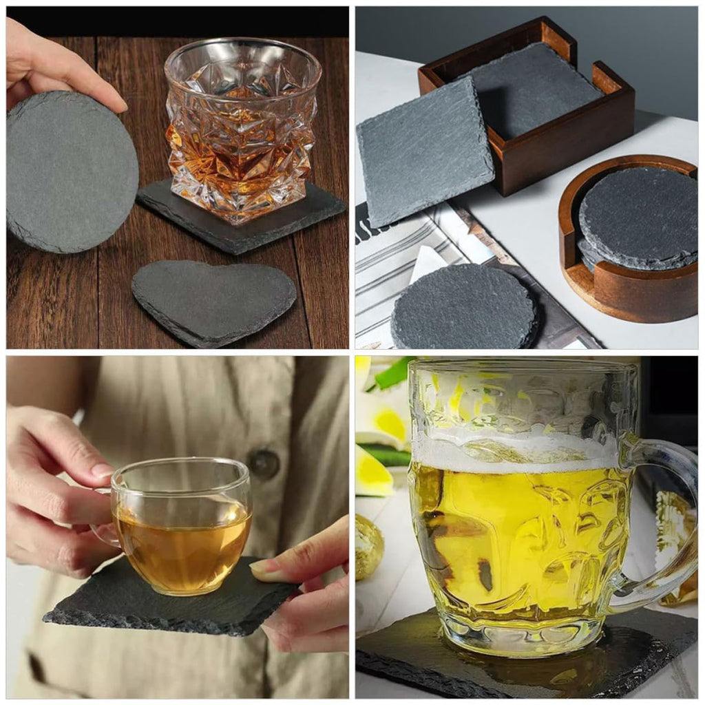 Natural Stone Coasters Set 12pcs T385