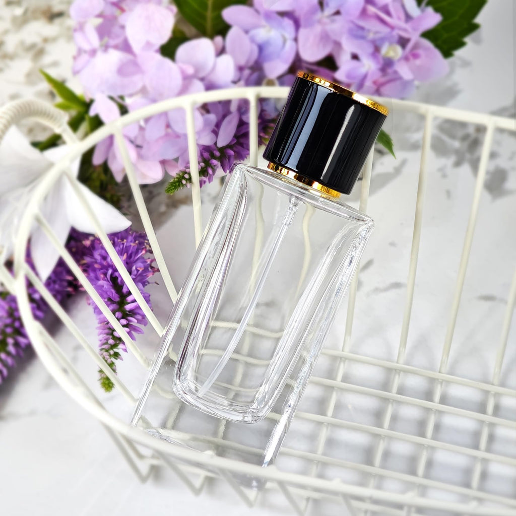 2 Pack 50ml Glass Spray Perfume Bottle Atomizer N945