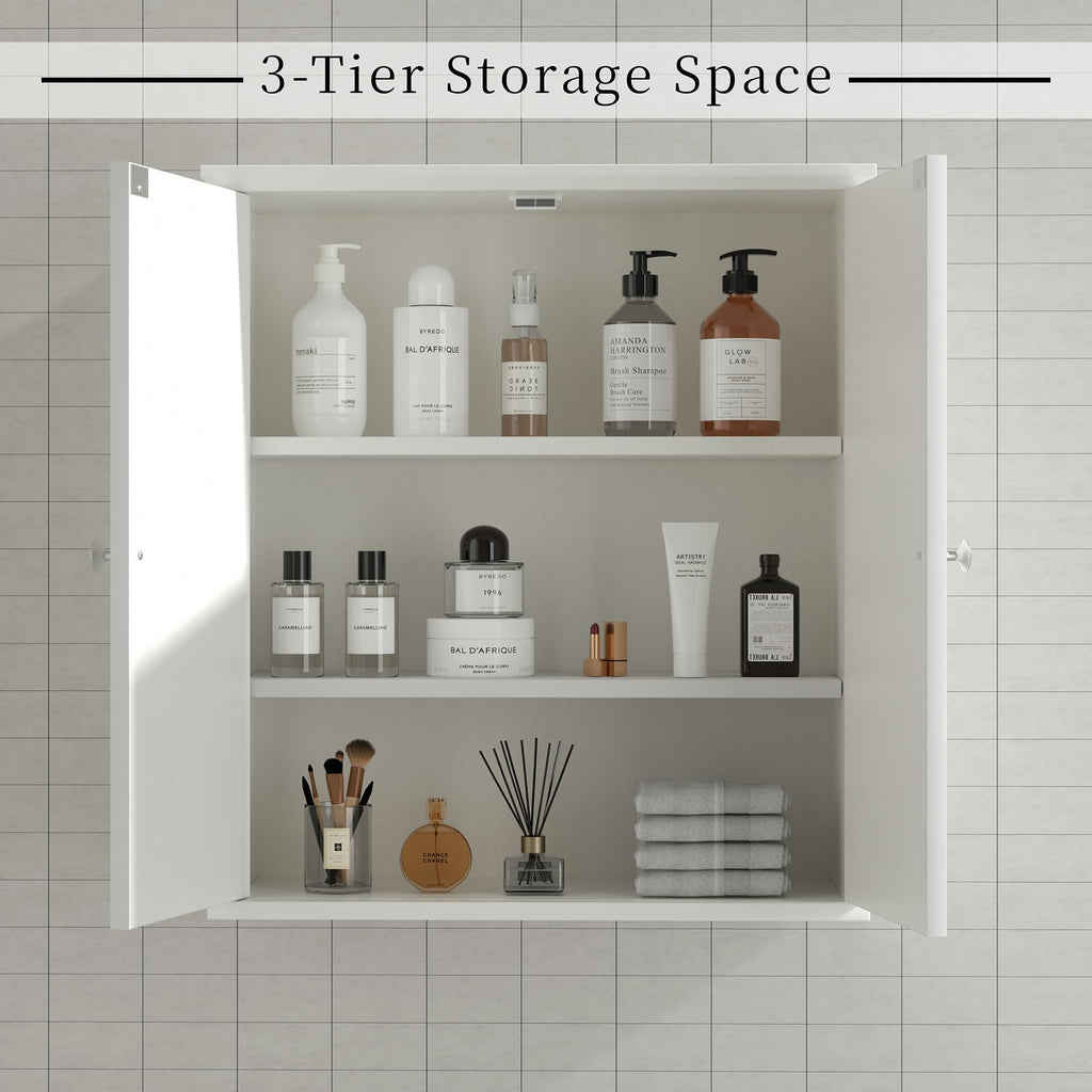 White Bathroom Wall Medicine Cabinet C26984