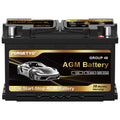 Group Size 48 AGM Car Battery, 12V 70 AH, 800 CCA E512