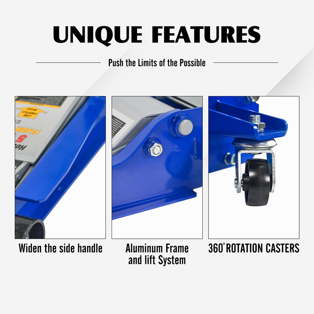 5 Ton Ultra Low Profile Hydraulic Floor Jack X94850