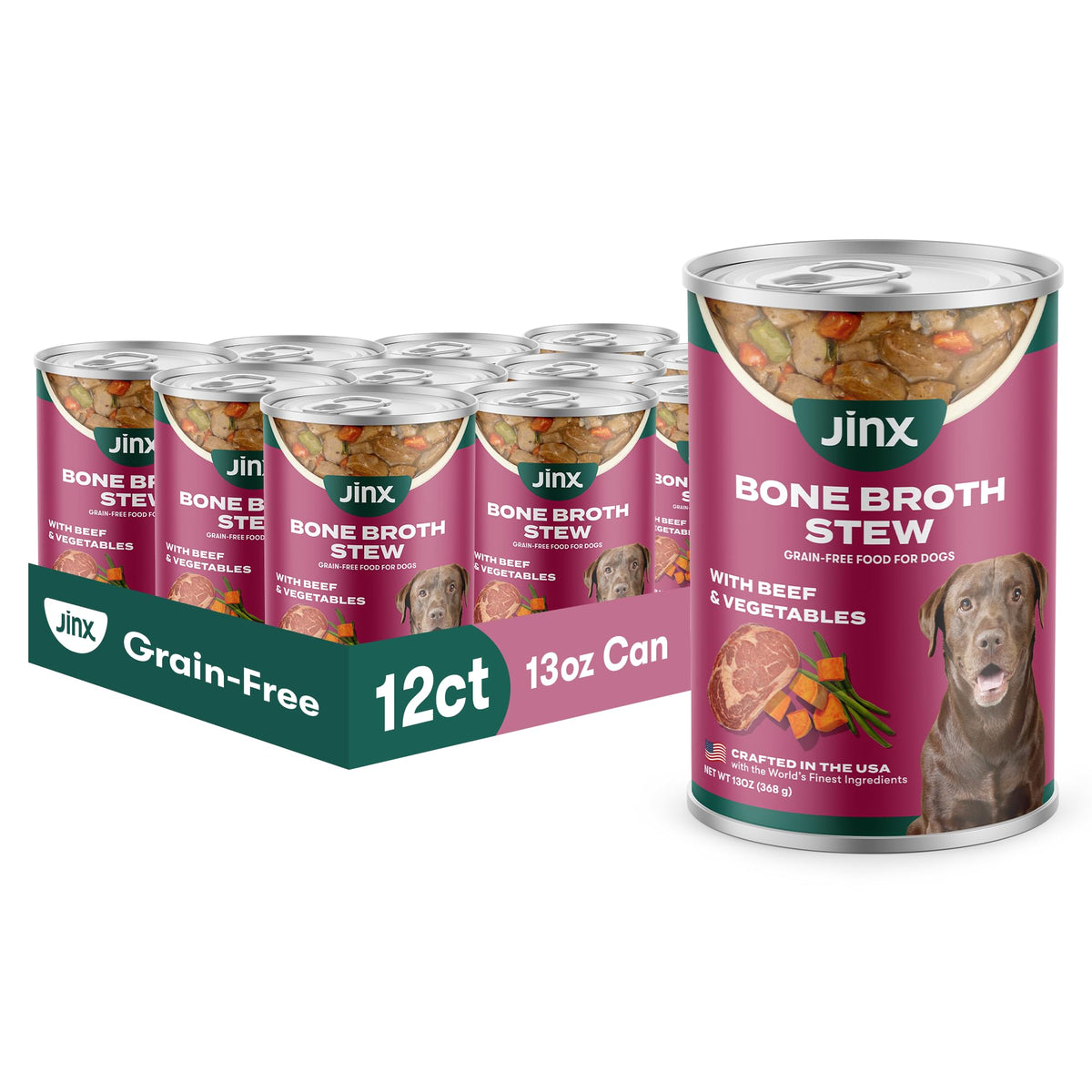 Grain Free Beef & Vegetables Wet Dog Food 12 Pack Y737