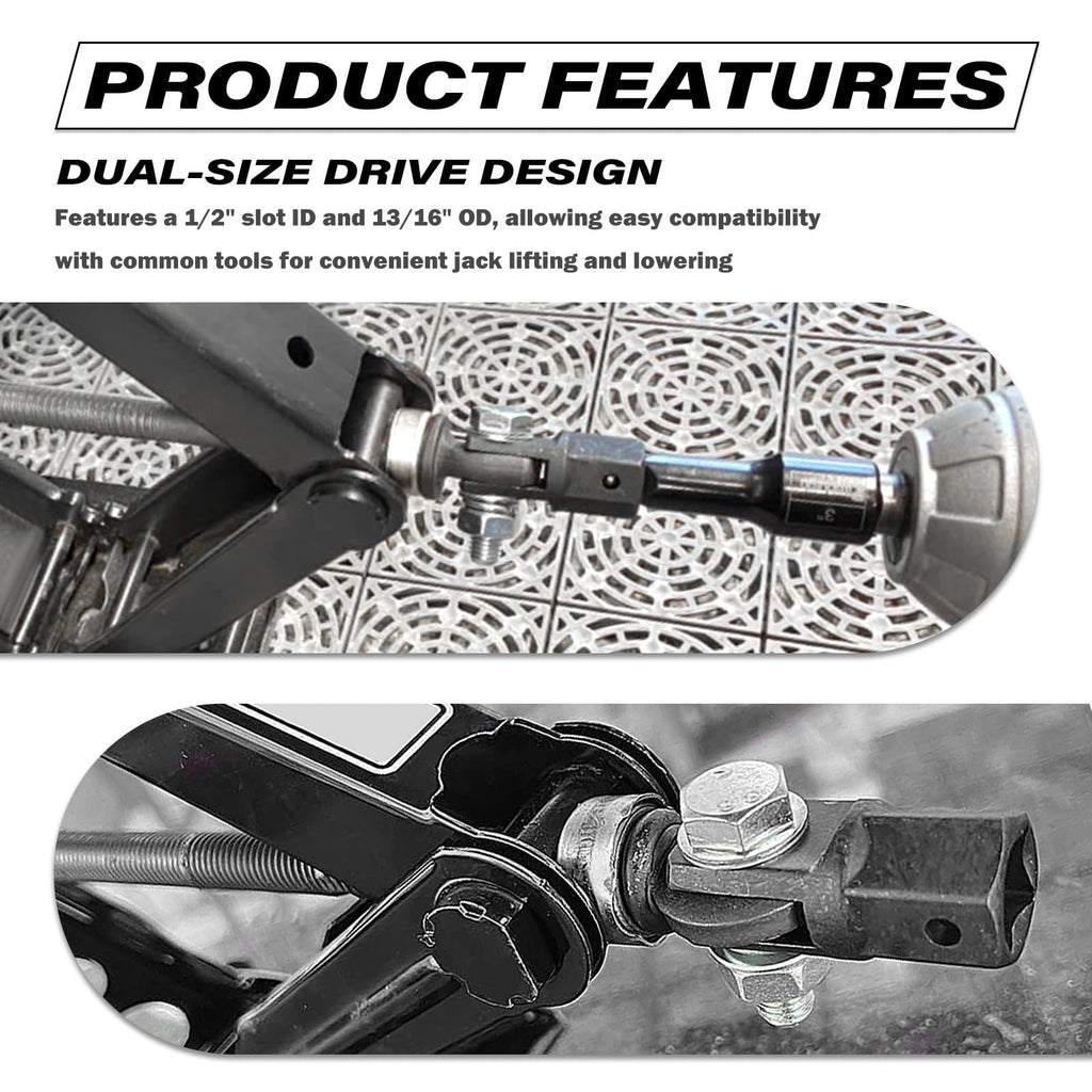 Scissor Jack Adapter for 1/2" Impact Drills or 13/16" Lug Wrench T8284