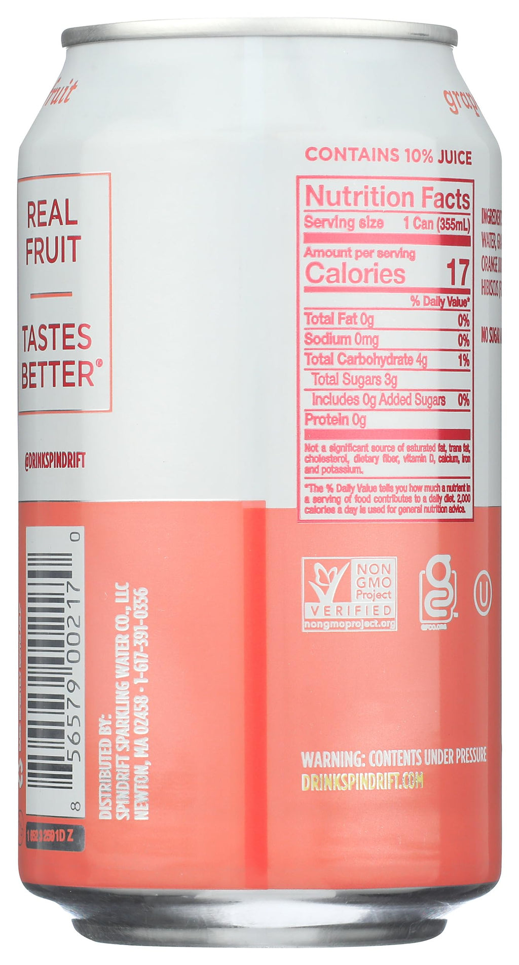 Grapefruit Sparkling Water 12 Fl Oz I960