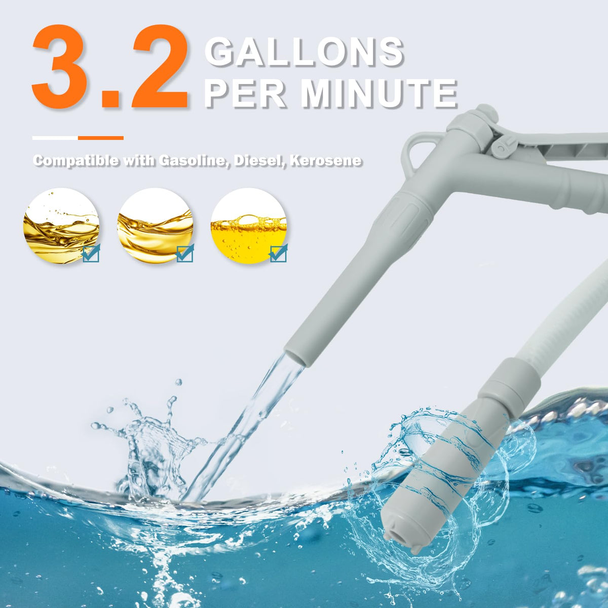 Portable Gas Can Fuel Pump J5447