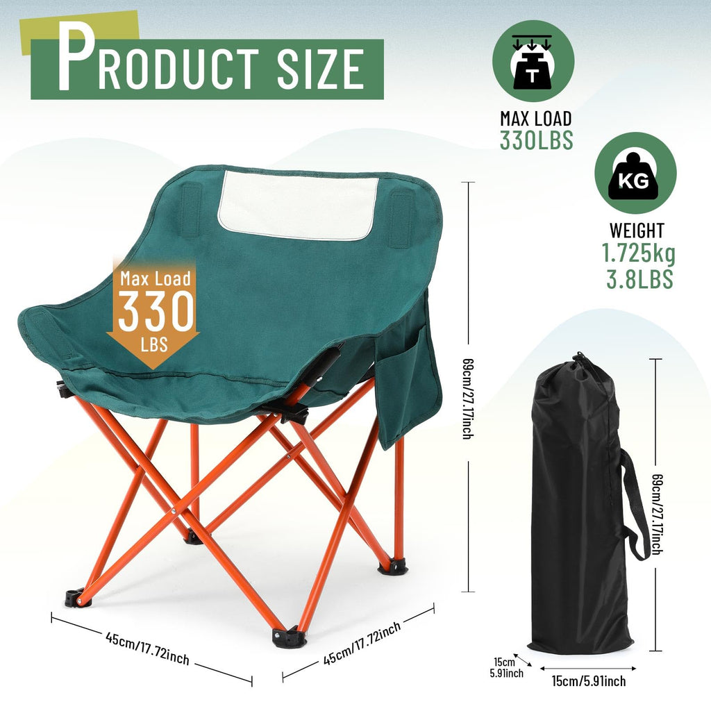 2 Pack Folding Camping Chairs O988122