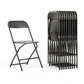 Black Plastic Folding Chair 10-Pack J421