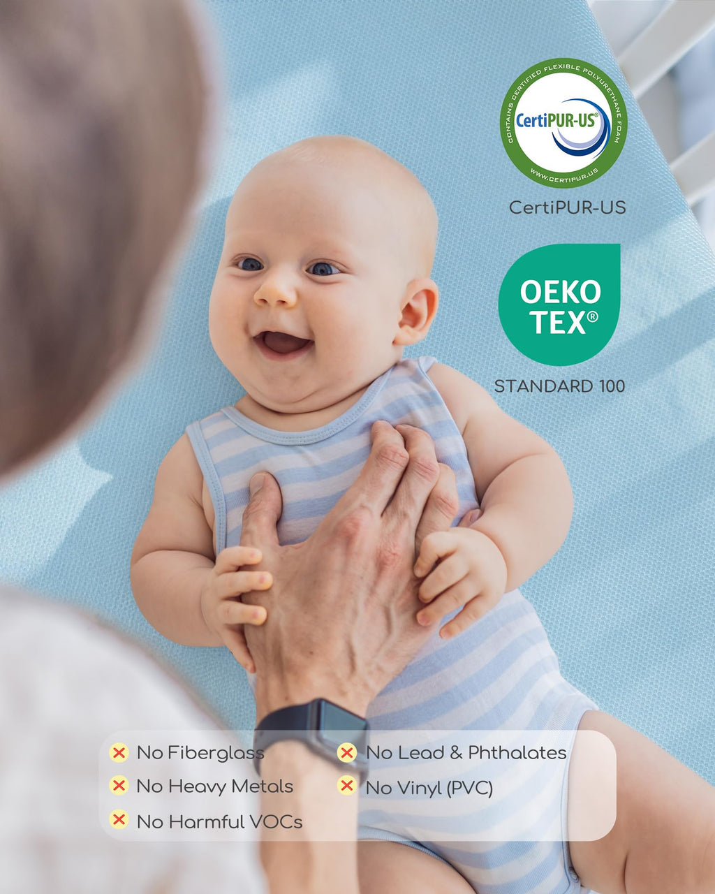 Breathable Waterproof Crib Mattress J47841