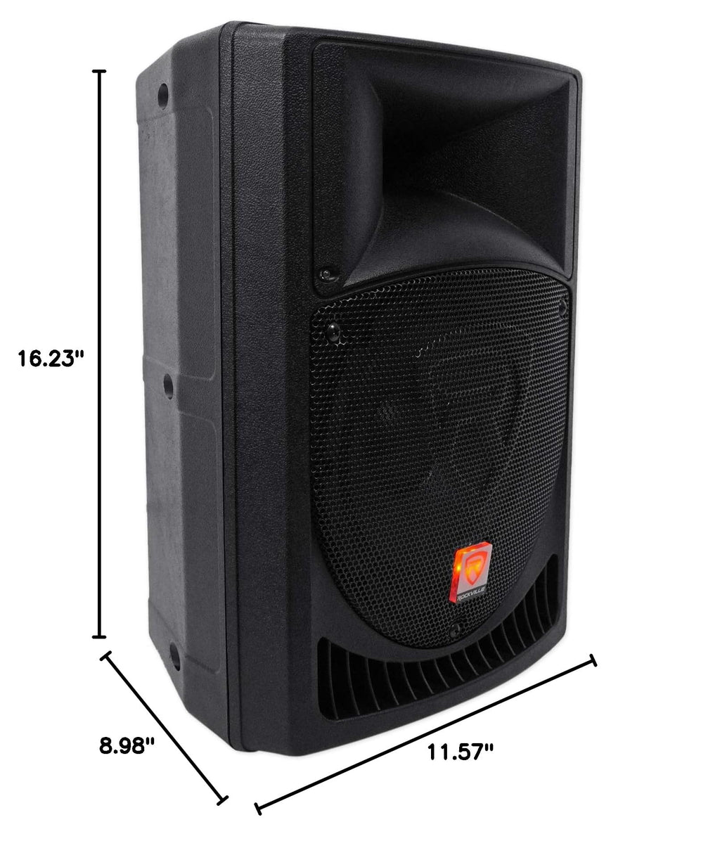 8" Powered PA Speaker System 2-Pack H190
