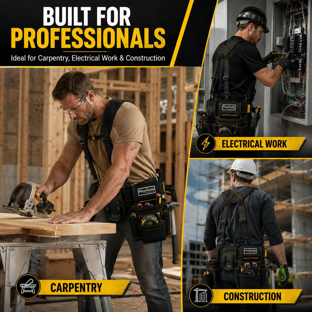 Heavy Duty Tool Belt with Suspenders U822