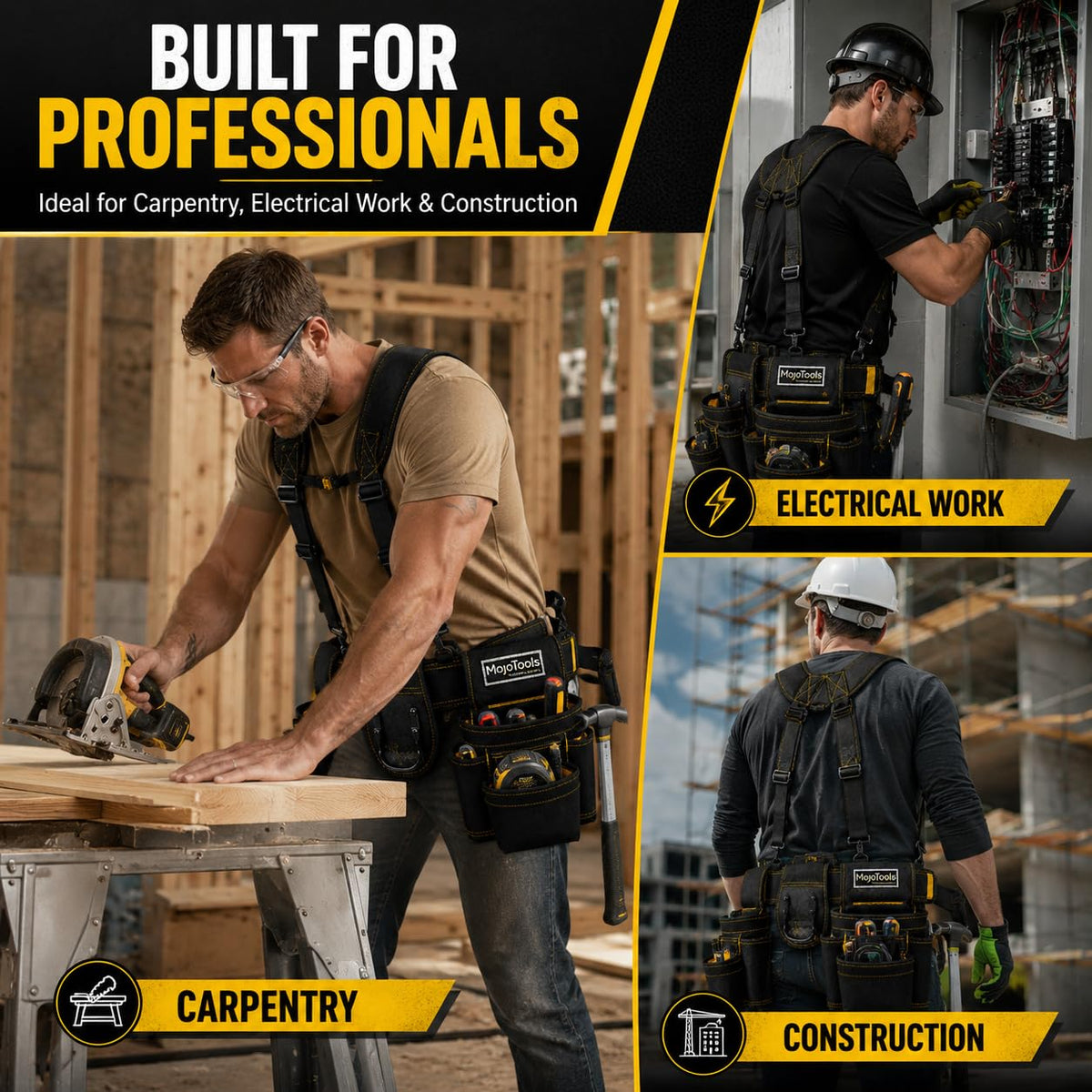 Heavy Duty Tool Belt with Suspenders U822