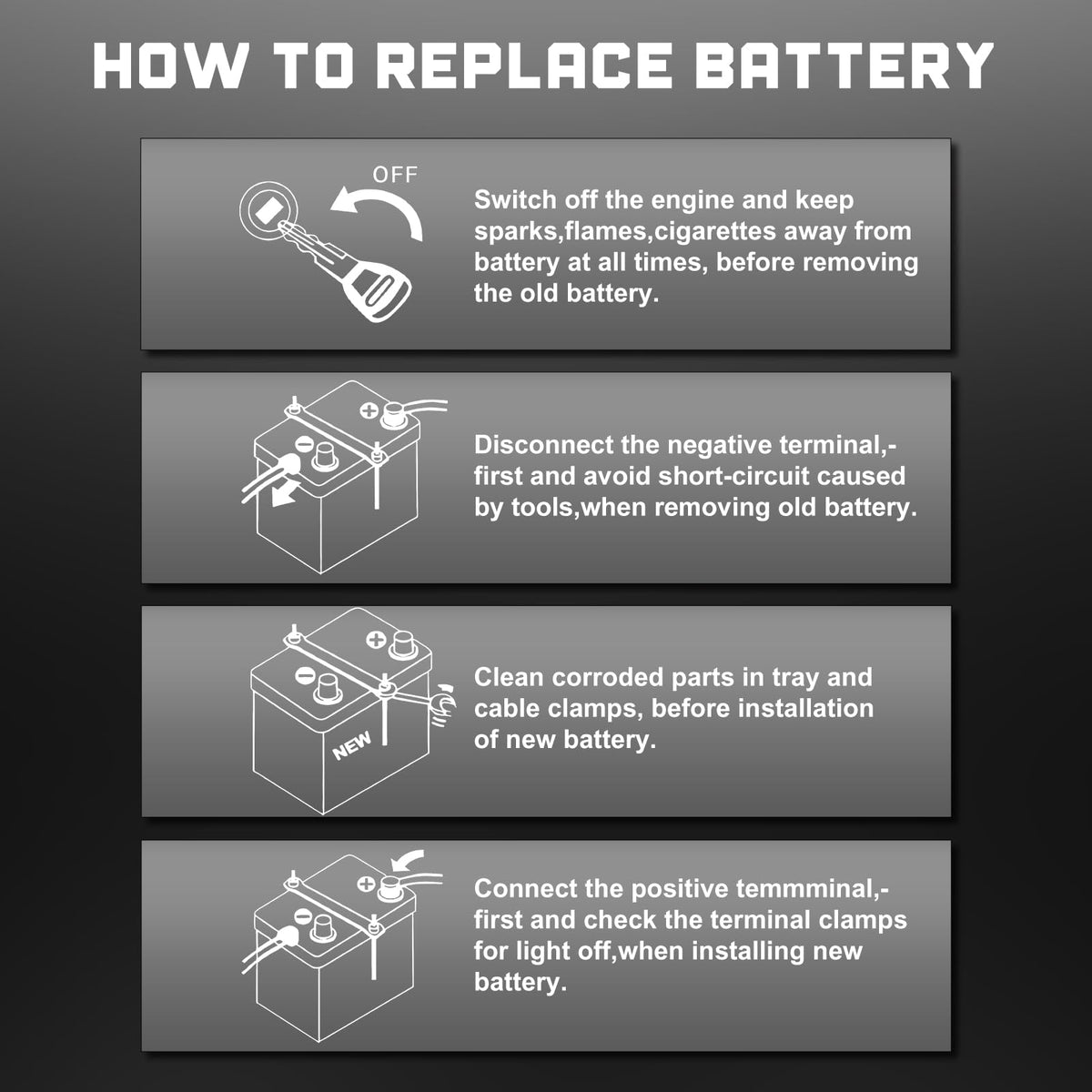 Group Size 48 AGM Car Battery, 12V 70 AH, 800 CCA E512