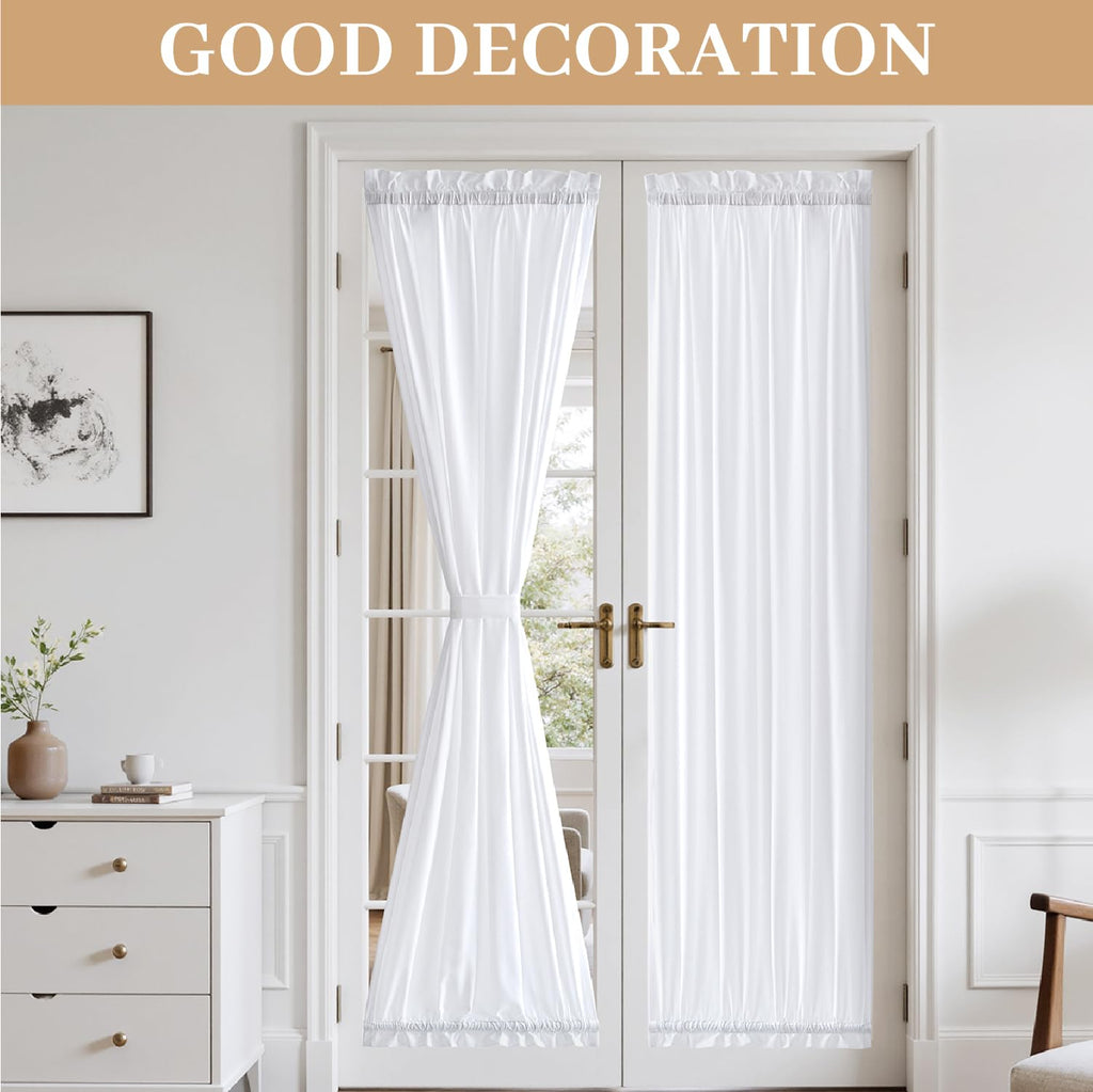 White Sidelight Curtains 2 Panels 26 x 72 inches H456140