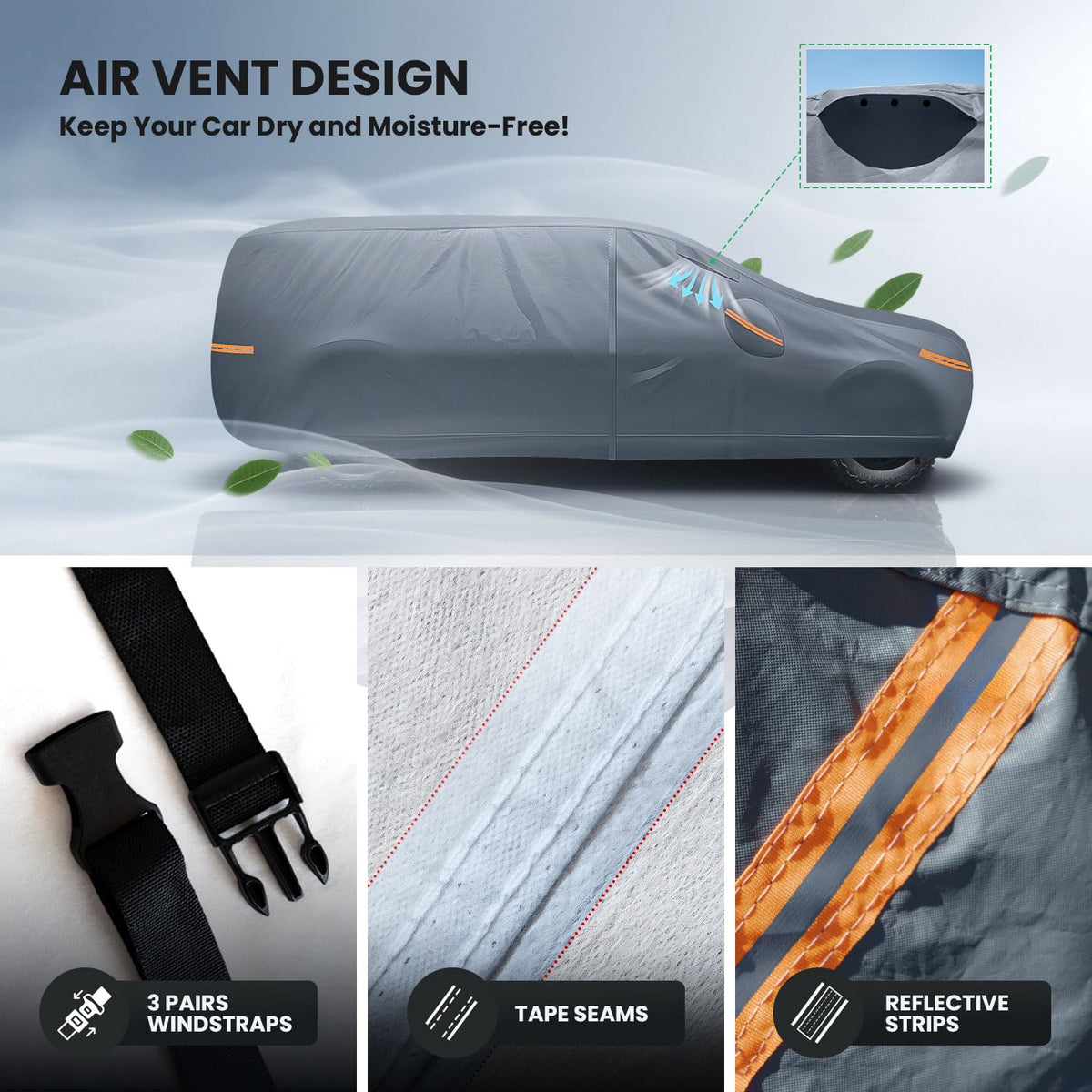 Waterproof Truck Cover with Zipper Y899809