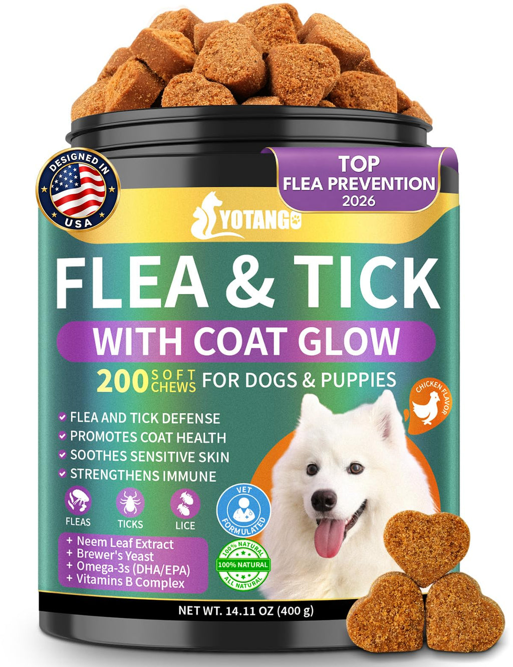 Dog Flea and Tick Prevention Chewables S3732
