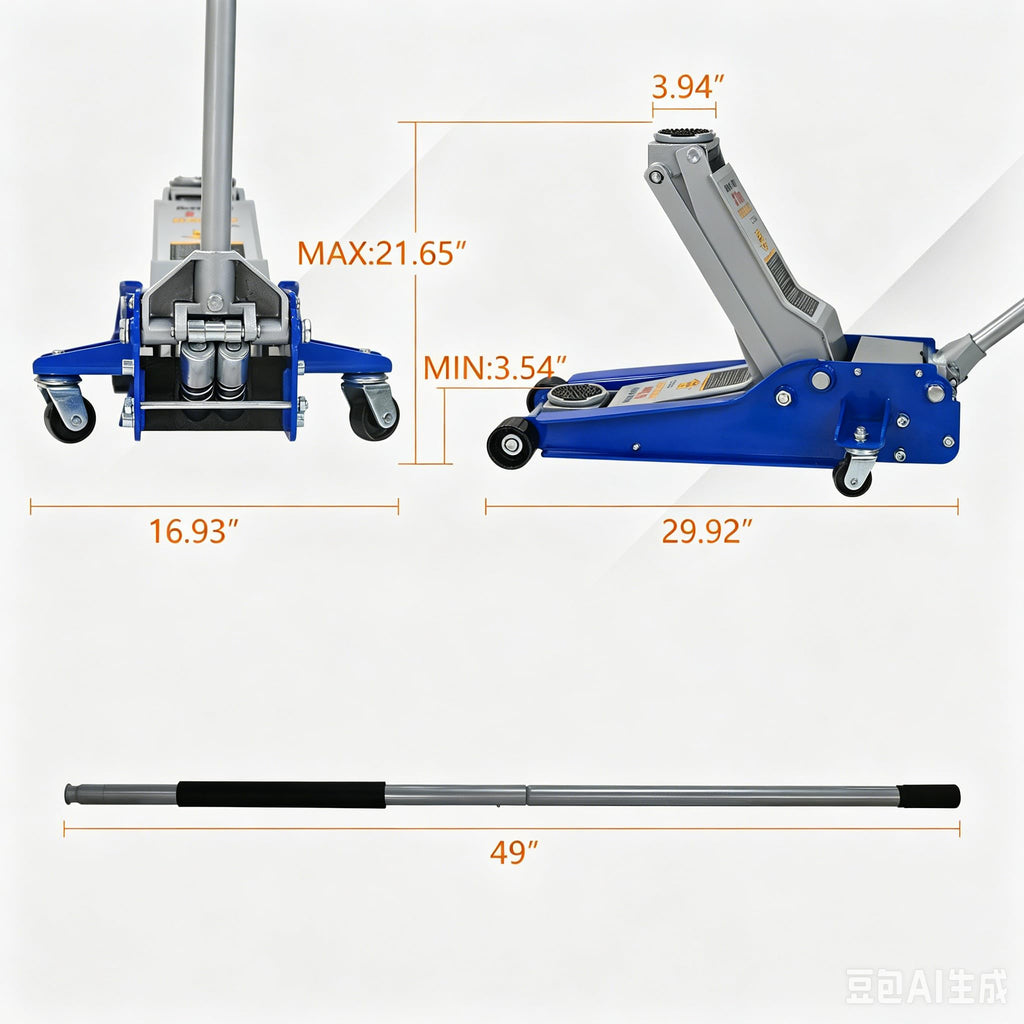 5 Ton Ultra Low Profile Hydraulic Floor Jack X94850