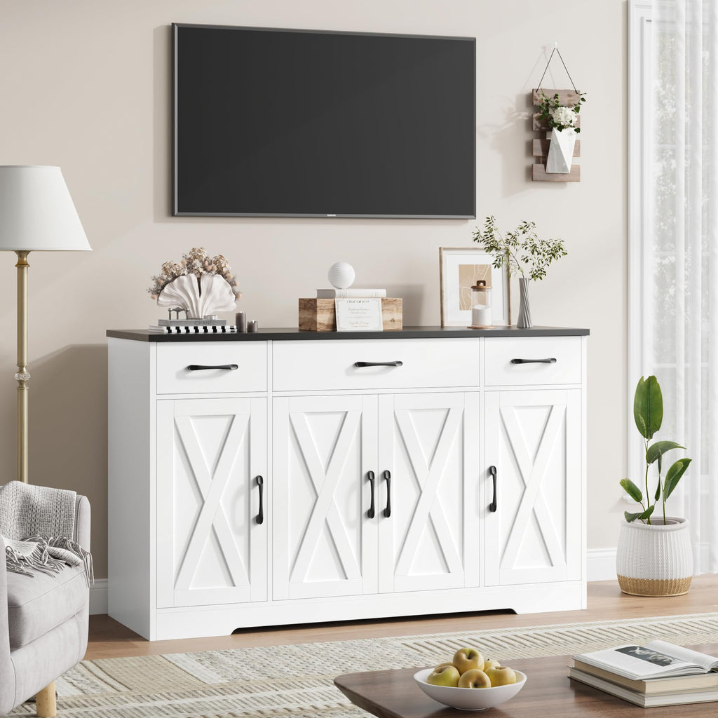 White Kitchen Buffet Sideboard Storage Cabinet K27977