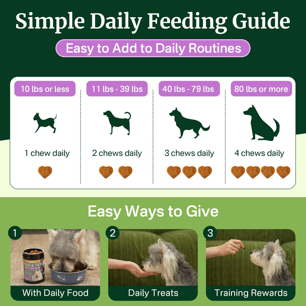 Dog Flea and Tick Prevention Chewables S3732
