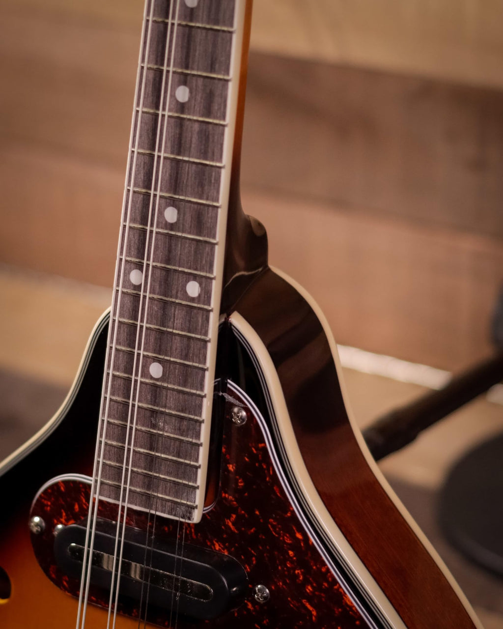 Brown Sunburst Acoustic-Electric Mandolin O1803