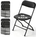 Black Plastic Folding Chairs U914