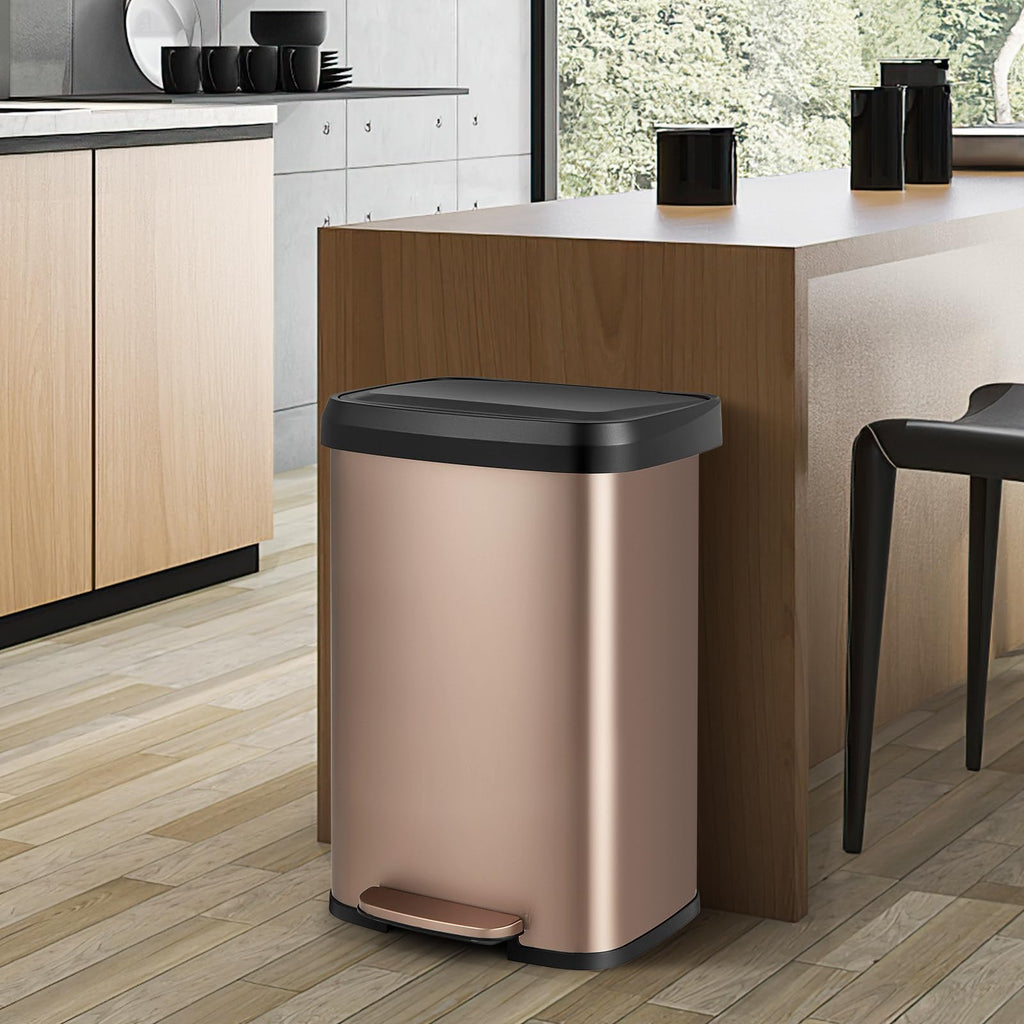 50L Stainless Steel Recycling Pedal Bin L463951