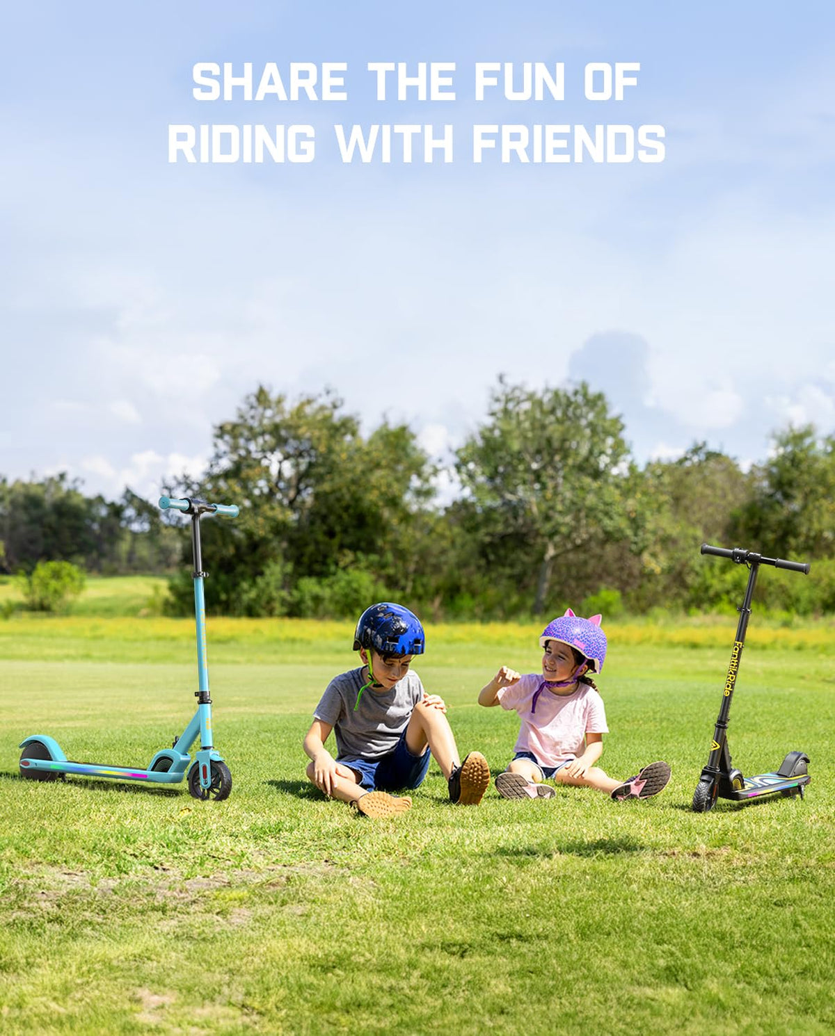 Kids Electric Scooter Foldable 3 Adjustable Heights O4168