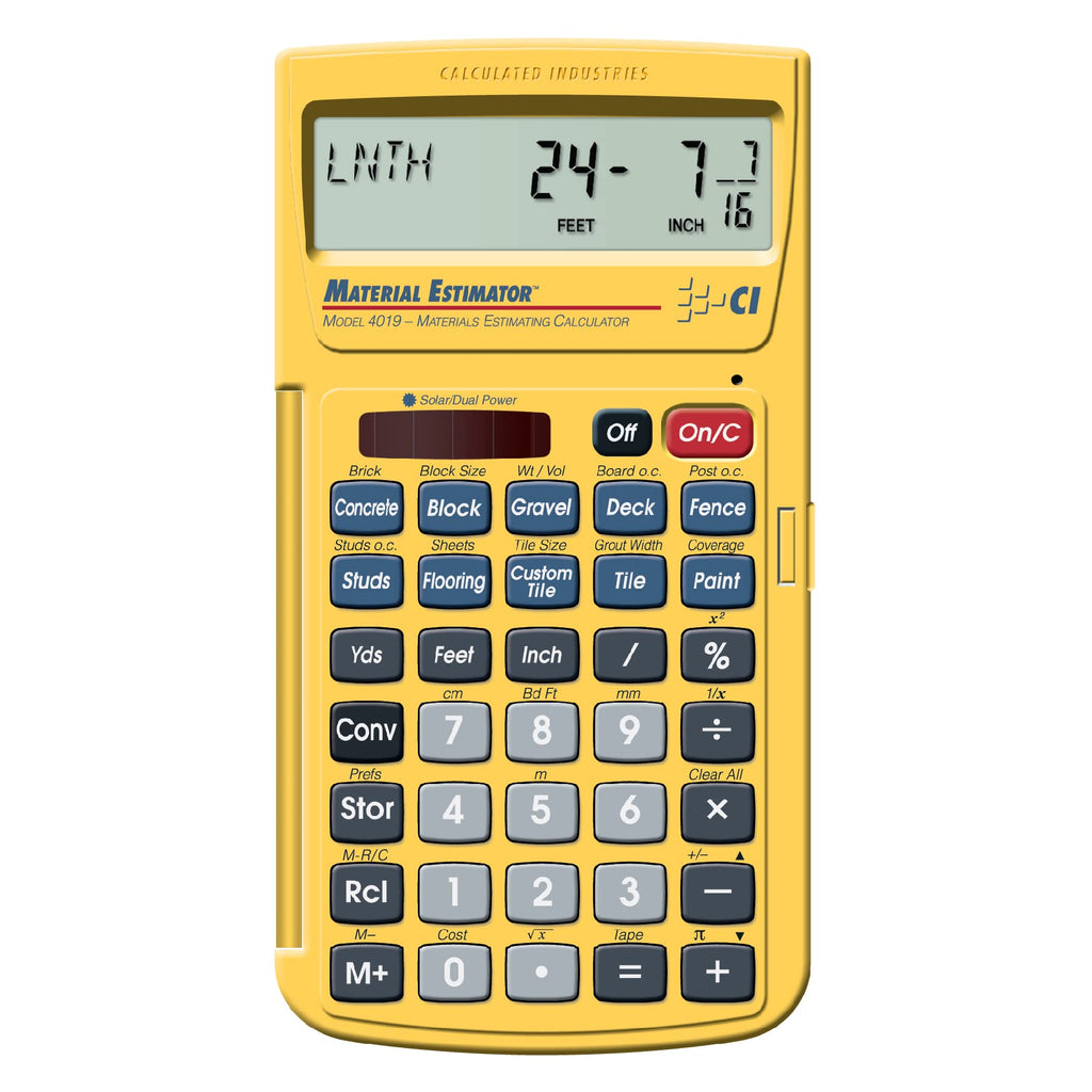 Construction Calculator & Material Estimator Calculator A208