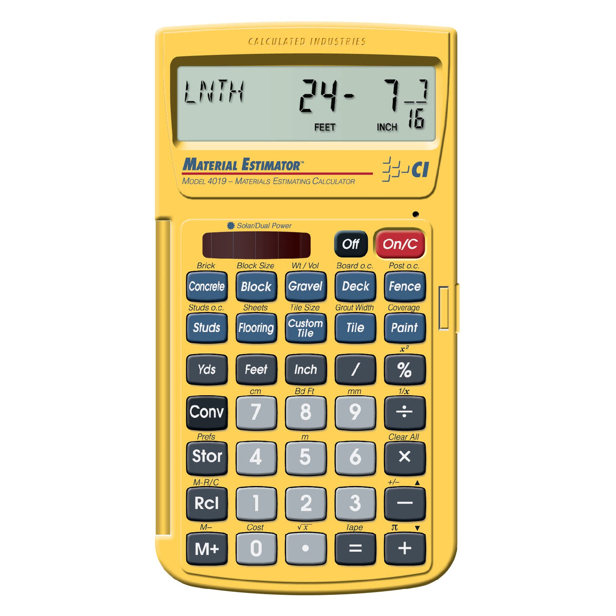 Construction Calculator & Material Estimator Calculator A208