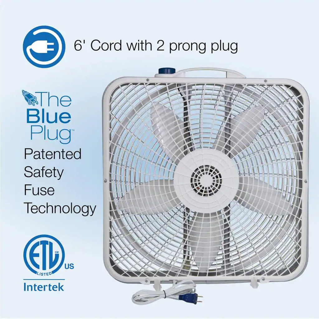 20" 3-Speed Box Fan I8321
