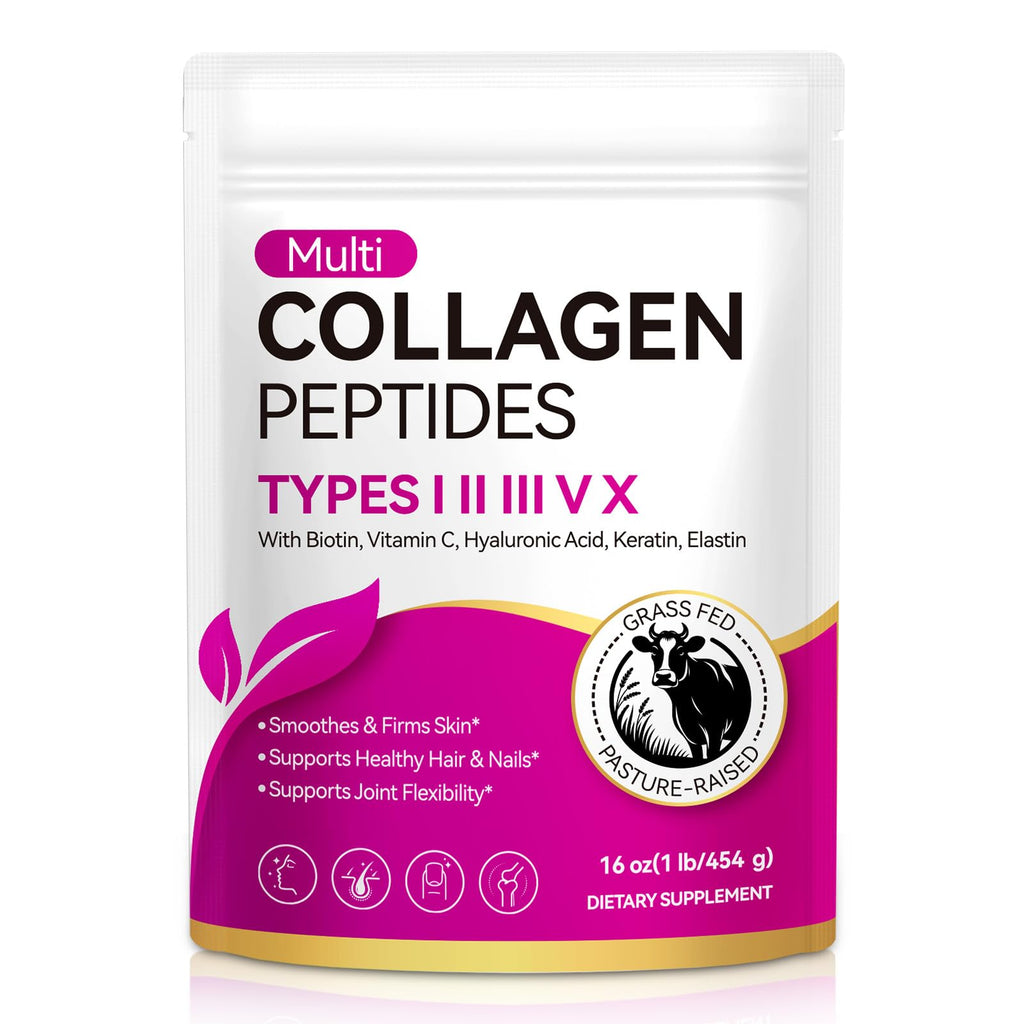 Unflavored Hydrolyzed Collagen Peptides Powder 16 oz H583155