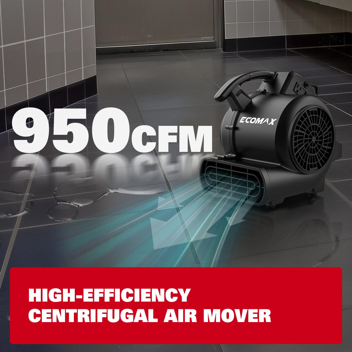 Air Mover Blower Fan 950 CFM with Timer V820286