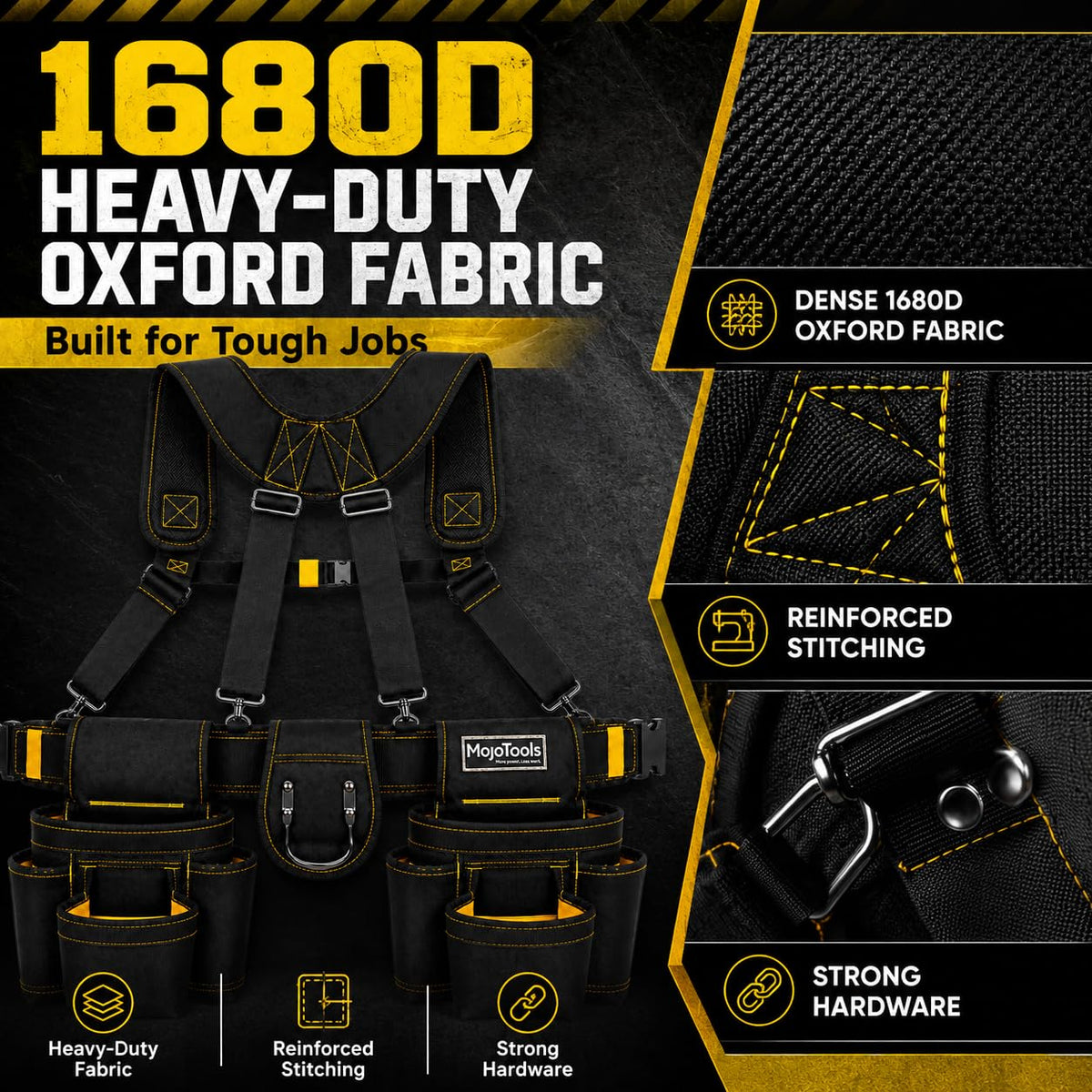 Heavy Duty Tool Belt with Suspenders U822
