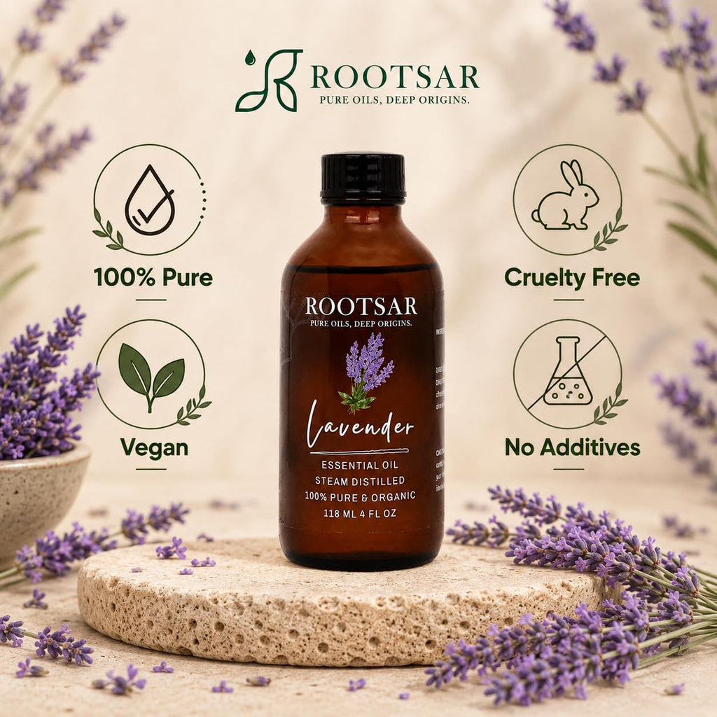 Pure Lavender Essential Oil 4 fl oz I702744