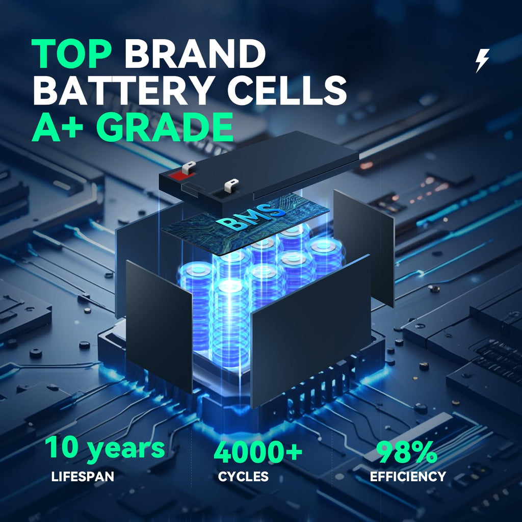 12V 100Ah LiFePO4 Battery 2 Pack I434