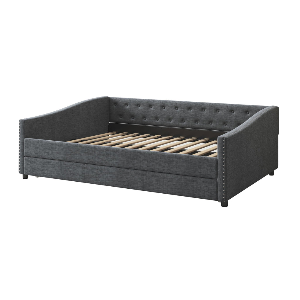 Full Size Upholstered Daybed with Trundle A6819