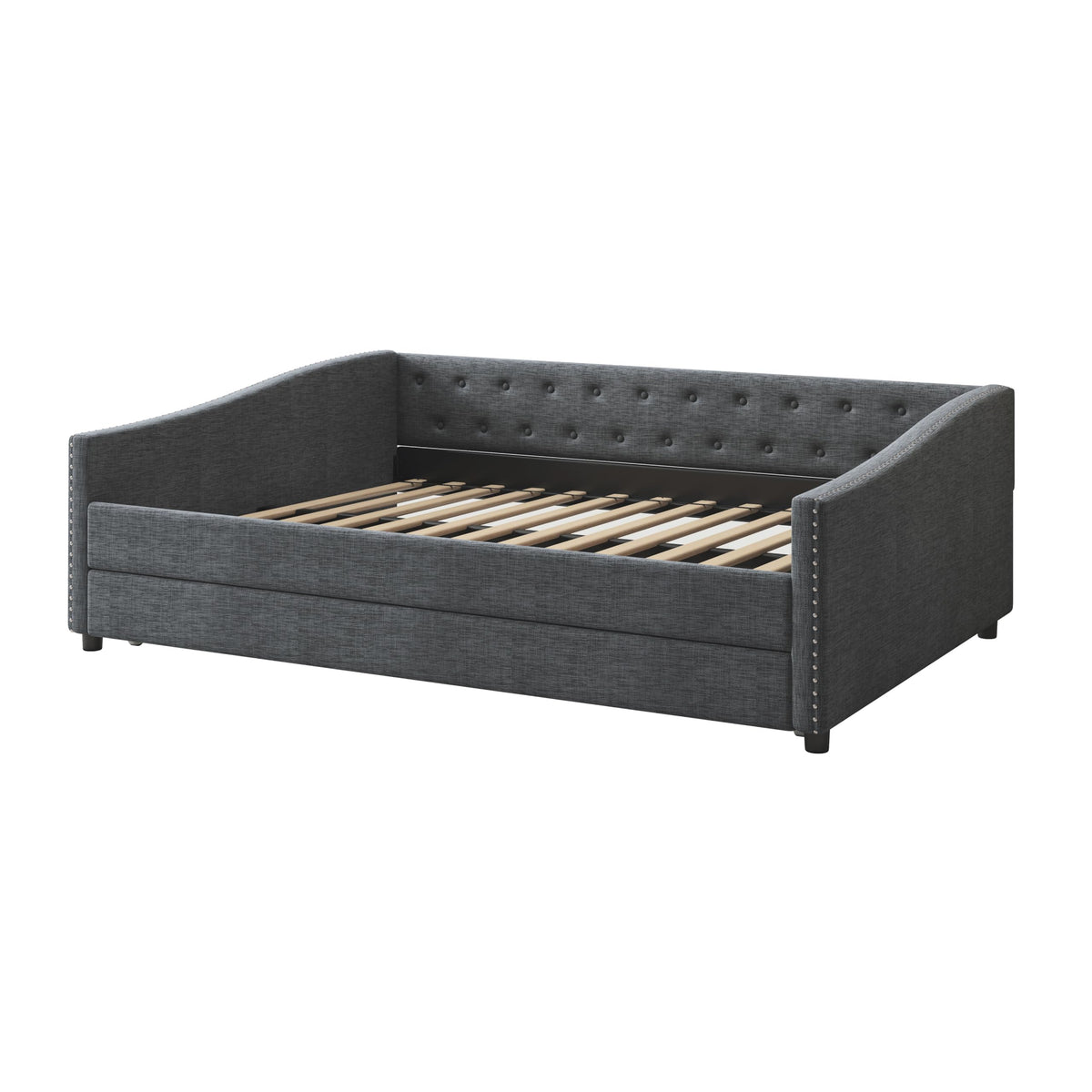 Full Size Upholstered Daybed with Trundle A6819