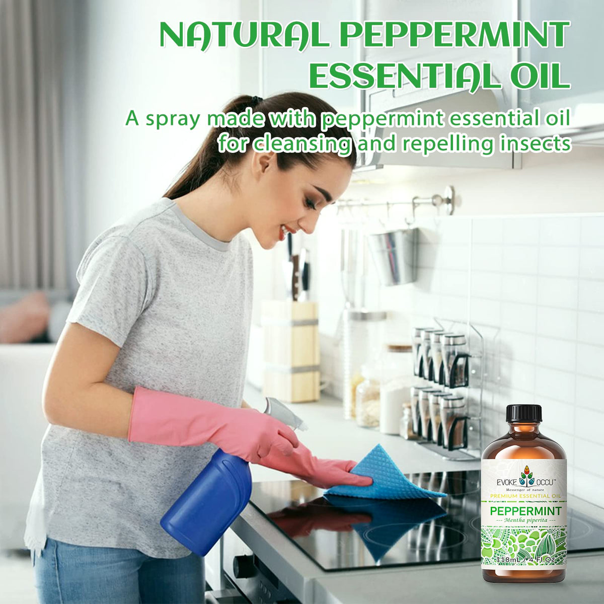 Rosemary Tea Tree Lavender Peppermint Cinnamon Essential Oil 4 FL Oz L175