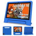 Android 16 Kids Tablet 10 Inch HD Display 8GB RAM 64GB ROM Blue F219